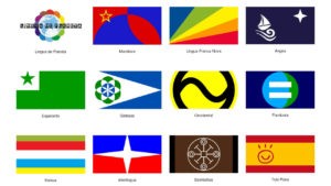 Flags of Common Languages or International Auxiliary Languages (IAL)